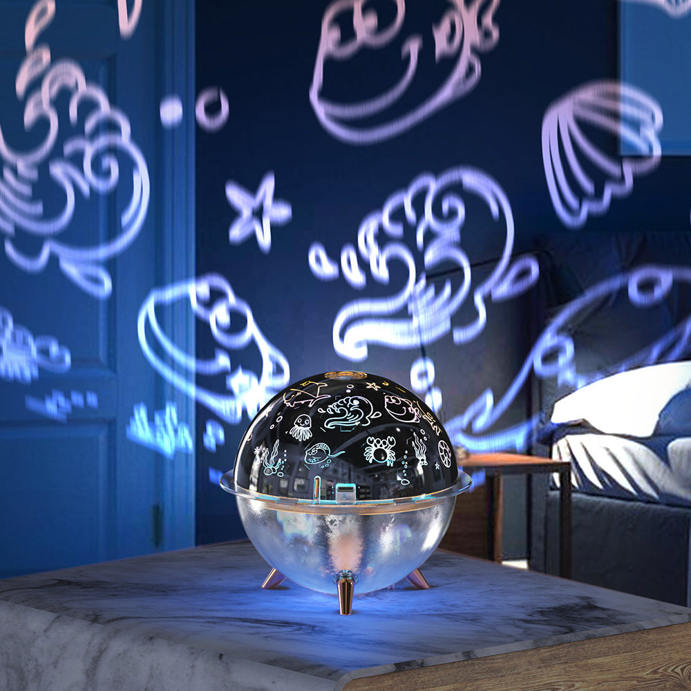 Starry Sky Projection Lamp Humidifier USB Charging Projector