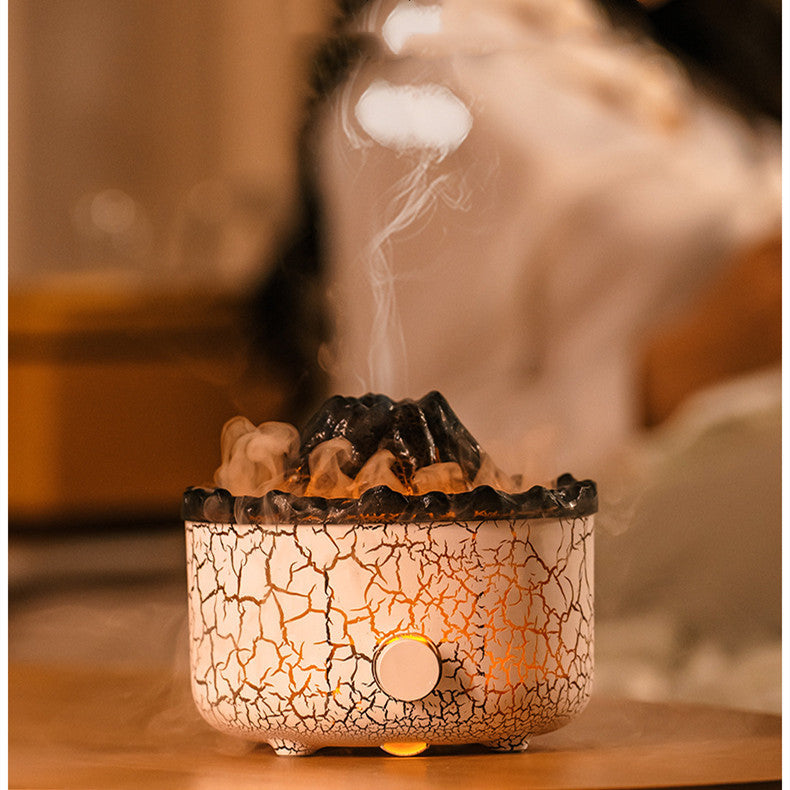 Nouveau diffuseur d'humidificateur d'air à flamme de méduse de vaporisateur de machine d'aromathérapie d'humidificateur de volcan créatif